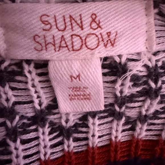 Sun & Shadow Navy and White Cardigan - Picture 5 of 6